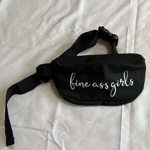 Black And White Fanny Pack Waist Bag
